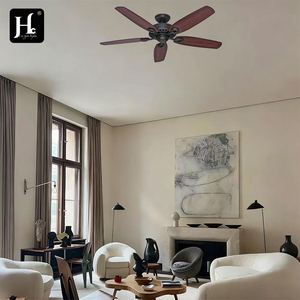 Classic coffee colored metal <b>ceiling</b> <b>fan</b>, 5 blades, <b>remote</b> control zipper electric motor, suitable for hotel and home use - Product Image 4