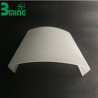 Diffuseur de lumière LED grand format Baoming, couvercle de luminaire linéaire, profilés PC extrudés, écologiques, garantie 5 ans, style asiatique moderne