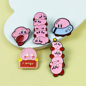 Broche <span class=keywords><strong>de</strong></span> <span class=keywords><strong>Kirby</strong></span> <span class=keywords><strong>de</strong></span> dibujos animados, insignia creativa <span class=keywords><strong>de</strong></span> moda con técnica <span class=keywords><strong>de</strong></span> goteo <span class=keywords><strong>de</strong></span> aceite, decoración para mochila <span class=keywords><strong>de</strong></span> hombre y mujer, en stock - Product Image 4