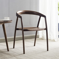 Dreamhause Chaise de salle à manger en bois massif Tea Shop Cafe Restaurant Chair Living Room Hotel Fauteuil en bois