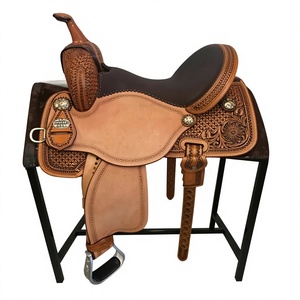 Sillín de Carreras de Cuero Genuino Personalizado por el Fabricante, Asiento de Silla de Montar para Caballo Resistente al Agua, Absorbente del Sudor, Duradero y de Alta Resistencia, Modelo BS - Product Image 5