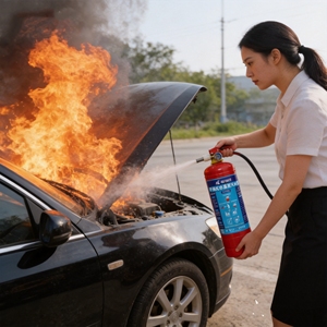 Extintor de Incendios Portátil Rojo a Base de Agua, Venta <span class=keywords><strong>Directa</strong></span> de Fábrica, Clase ABEF, Equipo de Seguridad Contra Incendios Ecológico para Auto y Hogar - Product Image 4