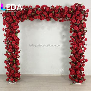 LEDA Wholesale Silk 3D White Flower <b>Arch</b> Backdrop Decor For <b>Wedding</b> Decorations - Product Image 1