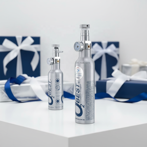 Cilindro de Gas Portátil Profesional Personalizado de 0.295L de Aleación de Aluminio para Nitrógeno, Oxígeno, CO2 y Argón, para Kits de Primeros Auxilios y Escape de Incendios - Product Image 4