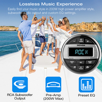 Autoradio marin GRANDnavi personnalisable, lecteur multimédia pour bateau, yacht, VTT, UTV, étanche
