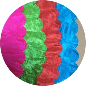 Vente en gros de ventilateur de danse tricolore double face pour danse carrée et ventilateur Yangko avec dégradé de couleurs longues Performance Wear - Product Image 5