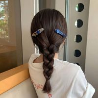 Jepit Rambut Model Duckbill Bentuk Hati Biru Motif Anjing Sausage Lucu Bahan Metal 2026, Aksesoris Rambut Wanita, Dapat Dipesan Sesuai Keinginan