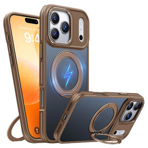 Coque pour iPhone 17 Pro Max avec support rotatif amortissant, pivot magnétique, protection intégrale, anti-chute - Product Image 6