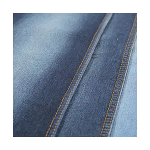 Toptan koyu mavi pamuk polyester spandex 9.6oz denim kumaş