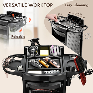 5-drawer Iron Hair Salon Cart Worktop Salon <strong>Trolley</strong> With Rolling Beauty Storage Customizable Hairdresser Spa <strong>Trolley</strong> - Product Image 3