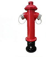 Hydrant d'incendie extérieur de type pilier à 3 voies DN65 DN80 pour la lutte contre les incendies