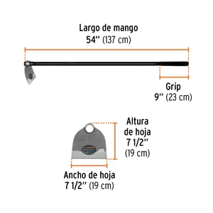 Truper 1.8 lb 54 'fibra maniglia zappa corsia n. 1 scatola di 4 unità - Product Image 3