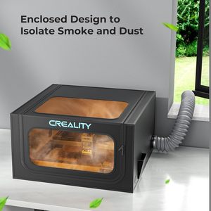 ตู้ครอบเครื่องแกะสลักเลเซอร์ Creality 2.0 ขนาด 25x21x10 นิ้ว ป้องกันไฟและฝุ่น พร้อมช่องระบายอากาศ รุ่น ASIN B0CH1BH7NN น้ำหนัก 3.7 ปอนด์ - Product Image 3