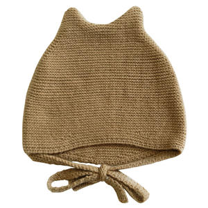 Nouveau mignon simple <span class=keywords><strong>bonnet</strong></span> en <span class=keywords><strong>tricot</strong></span> dôme sangle chapeau pour voyage-adapté aux bébés caractéristique commune du tissu - Product Image 4