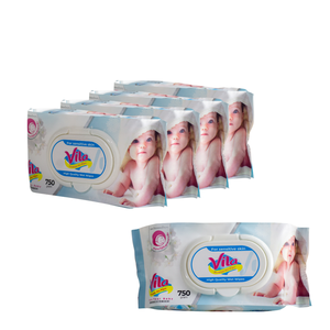 Toallitas Húmedas Perfumadas de Alta Calidad, Origen Vietnam, Ochenta Hojas, 99% Agua, para Uso Familiar - Product Image 4