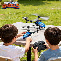 MONSTER WHEELS Jouet pour enfants, avion télécommandé à induction 2.4G 4 canaux, voiture télécommandée, avion, télécommande, batteries, chargeur