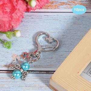 Portachiavi <span class=keywords><strong>con</strong></span> Fibbia a Forma di Ali d'Angelo, Ciondolo per Borse <span class=keywords><strong>con</strong></span> Perle, Piccolo Regalo Artigianale in Metallo per Donne, Accessori per Borse - Product Image 4