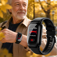 Montre connectée GPS VT28 pour personnes âgées, SOS, alerte de détresse au poignet, moniteur de fréquence cardiaque, température, pression artérielle, appel bidirectionnel, montre de sécurité pour seniors
