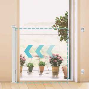 Barrière d'escalier en métal pliable pour bébé, Protection pour animaux de compagnie, barrière d'expansion d'été en métal pour bébé - Product Image 4