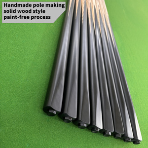 Queue De billard Snooker & Billard Tacos De Billar Fait à la main Ébène Dos Noir Queue De Billard Pointe De Queue De Snooker 10mm145cm57 Pouces Longueur - Product Image 2