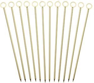 Selecciones de cóctel de acero inoxidable personalizadas, palillos de dientes de frutas, palillos de Metal para Knappogue Castle Knob Creek - Product Image 2
