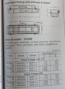 IMPA-luces de techo <span class=keywords><strong>fluorescentes</strong></span> impermeables, accesorio con difusor y protector, 791871 ~ 791877 - Product Image 6