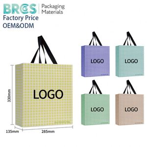 Sac à main personnalisé de luxe écologique en tissu non tissé, sac fourre-tout tendance avec logo - Product Image 1
