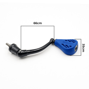 Empuñadura para carrete de pesca, 66mm, fibra de carbono, 35mm, TPE, azul, para carretes giratorios Penn 420ss 430ss - Product Image 5