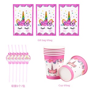 Vajilla desechable con tema <span class=keywords><strong>de</strong></span> <span class=keywords><strong>unicornio</strong></span> rosa, juego <span class=keywords><strong>de</strong></span> fiesta, fiesta <span class=keywords><strong>de</strong></span> cumpleaños para niños, vajilla <span class=keywords><strong>de</strong></span> fiesta <span class=keywords><strong>de</strong></span> <span class=keywords><strong>unicornio</strong></span> <span class=keywords><strong>de</strong></span> dibujos animados, Decoración <span class=keywords><strong>de</strong></span> mesa - Product Image 3