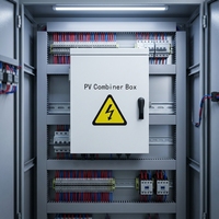 Boîtier de Combinaison Photovoltaïque Solaire à 2 Entrées IP65 Étanche avec Protection Contre les Surtensions MCB SPD 1000V CC en Acier et ABS pour Extérieur