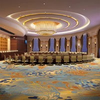 Hôtel de luxe utilisé motif d'impression 3D Casino Banquet Hall Hôtel 5 étoiles Hall mur à mur Chambre Royal Hôtel Couloir Tapis
