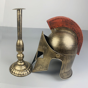 Adornos Clásicos Retro de Casco de Guerrero Romano, Artesanía Metálica de Alta Calidad, Modelos de Armadura de Guerrero de Hierro, Coleccionables de Lujo al por Mayor - Product Image 5