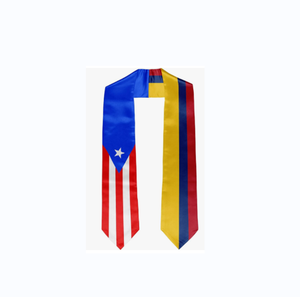Faja de estola de graduación de alta calidad Bandera de Filipinas de <span class=keywords><strong>Puerto</strong></span> Rico Bandera de país de graduación Estola de graduación para internacional - Product Image 2