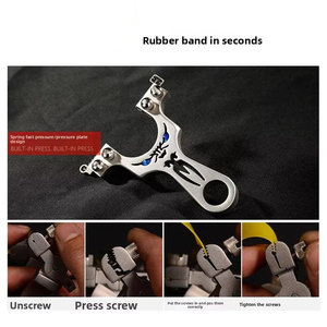 Meslek fabrikada güçlü balıkçılık lazer sapan paslanmaz çelik topu çekim kuş avlanma sapanı yay ve oklar - Product Image 3