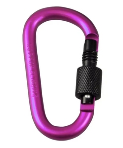 YPH All Black 5 # D 47*25mm Flacher Karabiner haken mit benutzer definiertem Logo Aluminium legierung Metall Plain Finish Verriegelung Drehbare Schlüssel anhänger - Product Image 4