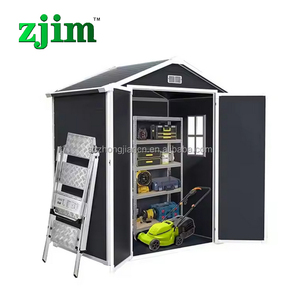 Abri de jardin en résine d'extérieur, abri de jardin en plastique, abri à outils, abris extérieurs, patio, maison - Product Image 5
