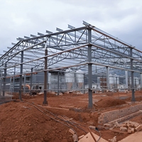 Bâtiment industriel modulaire en métal, atelier, hangar, bureau, structure en acier, construction d'entrepôt