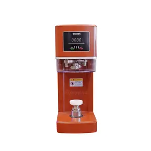 Customization color 110V CE Certification automatic non rotate can sealer machine for soda can and paper cup with easy open end