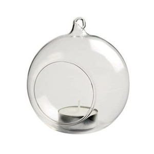Wholesale Diameter 10cm Glass Bauble Sphere Ball <strong>Hanging</strong> Terrarium Outdoor Garden Candle <strong>Tea</strong> <strong>Light</strong> <strong>Holder</strong> - Product Image 5