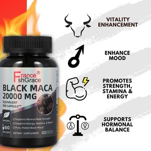 Maca noire de haute qualité, 60 capsules végétales, soutient la santé, antioxydant, gélatinisé, pour hommes et femmes, extraits de plantes de Maca - Product Image 6