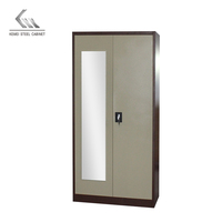 Meubles de chambre à coucher KD en métal, garde-robe avec deux portes en acier, Design de 2019