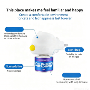 Kit diffuseur apaisant personnalisé USMILEPET pour chiens, liquide apaisant infusé de phéromones, diffuseur à brancher pour soulager les chats et les chiens - Product Image 6