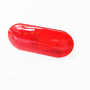 Couvre-phare avant rouge réflecteur 6Q0947419 en plastique asphérique en forme de ménisque pour Magotan Touran Tiguan Passat Superb Golf 6 Polo - Product Image 4