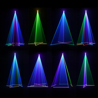 SHEHDS 12W 6W Laser d'animation RGB professionnel, projecteur 3D couleur pleine, ILDA DMX512, laser de scène pour mariage, DJ, discothèque, événement