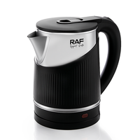 Bouilloire électrique en acier inoxydable RAF R.7439, capacité 2,0 L, chauffe-eau rapide 1500 W, appareil pour usage domestique