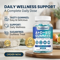 Gummies multivitaminées SPL OEM A D B12 pour le soutien immunitaire, complément alimentaire végétalien D3 K2 Vitamine C Zinc A D B12