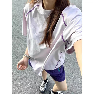 เสื้อยืดกีฬากลางแจ้งสีฟ้า Glacier Blue ป้องกันแสงแดด แห้งเร็ว น้ำหนักเบา ระบายความร้อน แขนสั้น สำหรับฤดูร้อน เหมาะสำหรับปั่นจักรยาน - Product Image 2