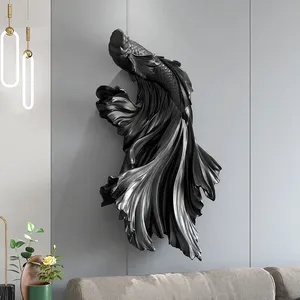 Offre Spéciale : Décoration Murale et Ornement <span class=keywords><strong>de</strong></span> Sol Poisson Doré Luxe Léger pour Grande Entrée, Bureau et Maison - Product Image 2