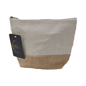 Bolsa de Lona Ecológica con Cierre de Cremallera - Estilo Moderno, Organizador de Viaje y Almacenamiento Reutilizable - Product Image 1