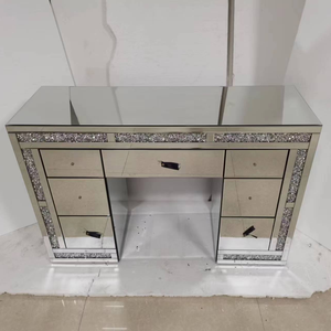 Di qualità superiore di lusso sette cassettiere illuminato moderno rovere vanità tavolo per camera da letto appartamento bagno su misura cina - Product Image 2